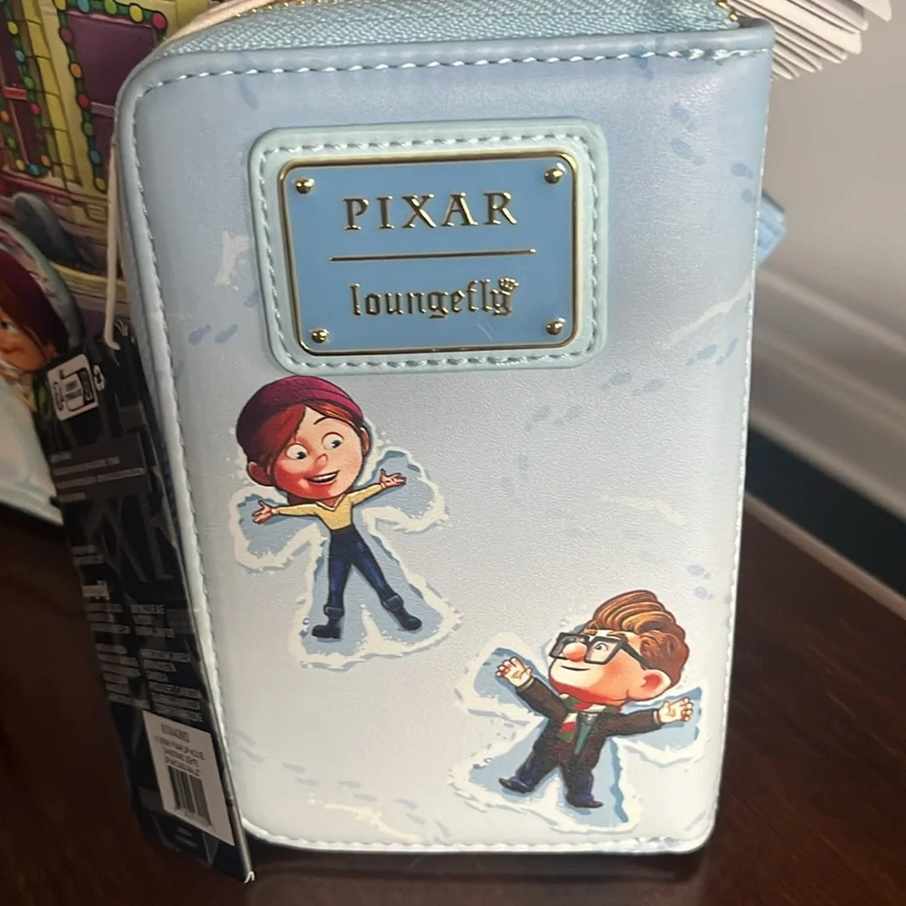 NWT SET Disney Pixar Loungefly UP mini backpack and wallet set